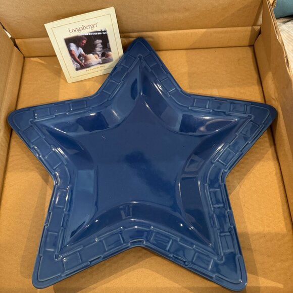 Longaberger Other - Longaberger Woven Traditions Star Platter - Cornflower
